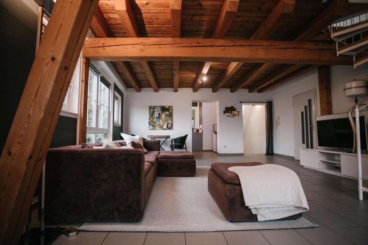 Eigenes Maisonettehaus In Idyllischer Lage Mit Balkon, Nahe Messe, 24H Self-Check In, Gratis Parken Schwabach Dış mekan fotoğraf
