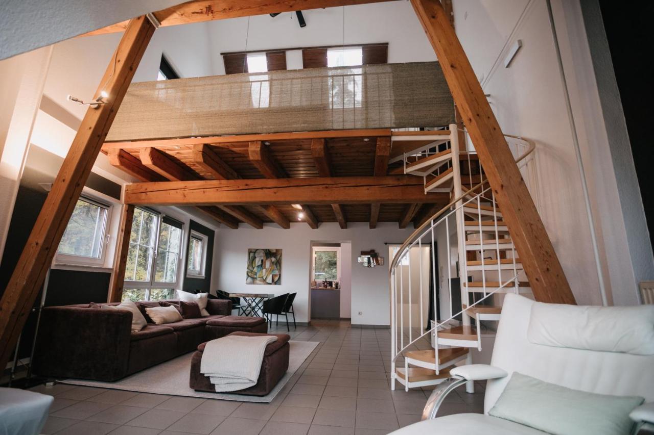 Eigenes Maisonettehaus In Idyllischer Lage Mit Balkon, Nahe Messe, 24H Self-Check In, Gratis Parken Schwabach Dış mekan fotoğraf