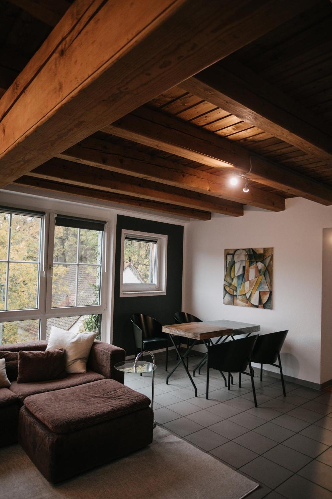 Eigenes Maisonettehaus In Idyllischer Lage Mit Balkon, Nahe Messe, 24H Self-Check In, Gratis Parken Schwabach Dış mekan fotoğraf